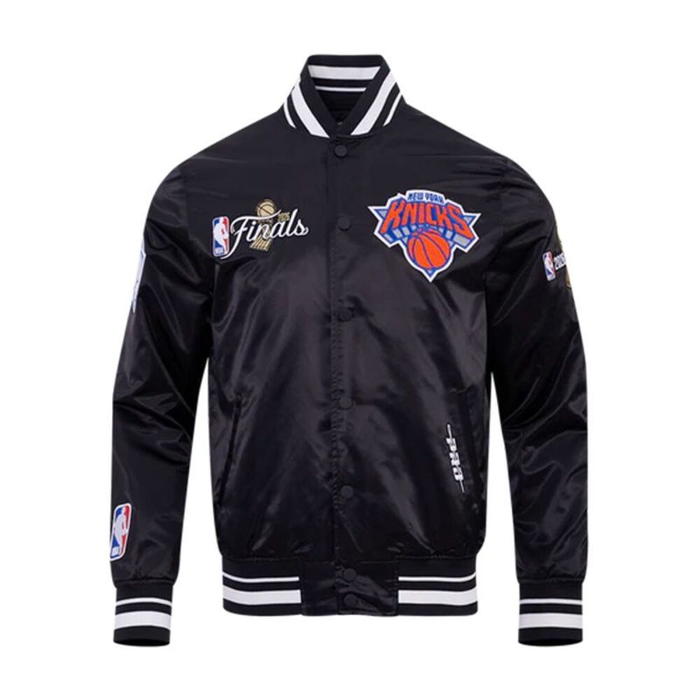 Pro Standard New York Knicks NBA Satin Jacket Finals 2026 Mens Black BNK6517767